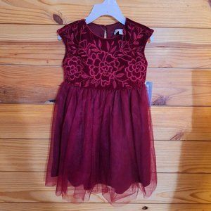 Baby girl, size 2T, Nannette Kids velvet and tulle dress.